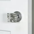 thumbnail image 6 of Viaggio Clomhmqdc_Sd Circolo Hammered Solid Brass Non-Turning One-Sided Dummy Door Knob -, 6 of 7