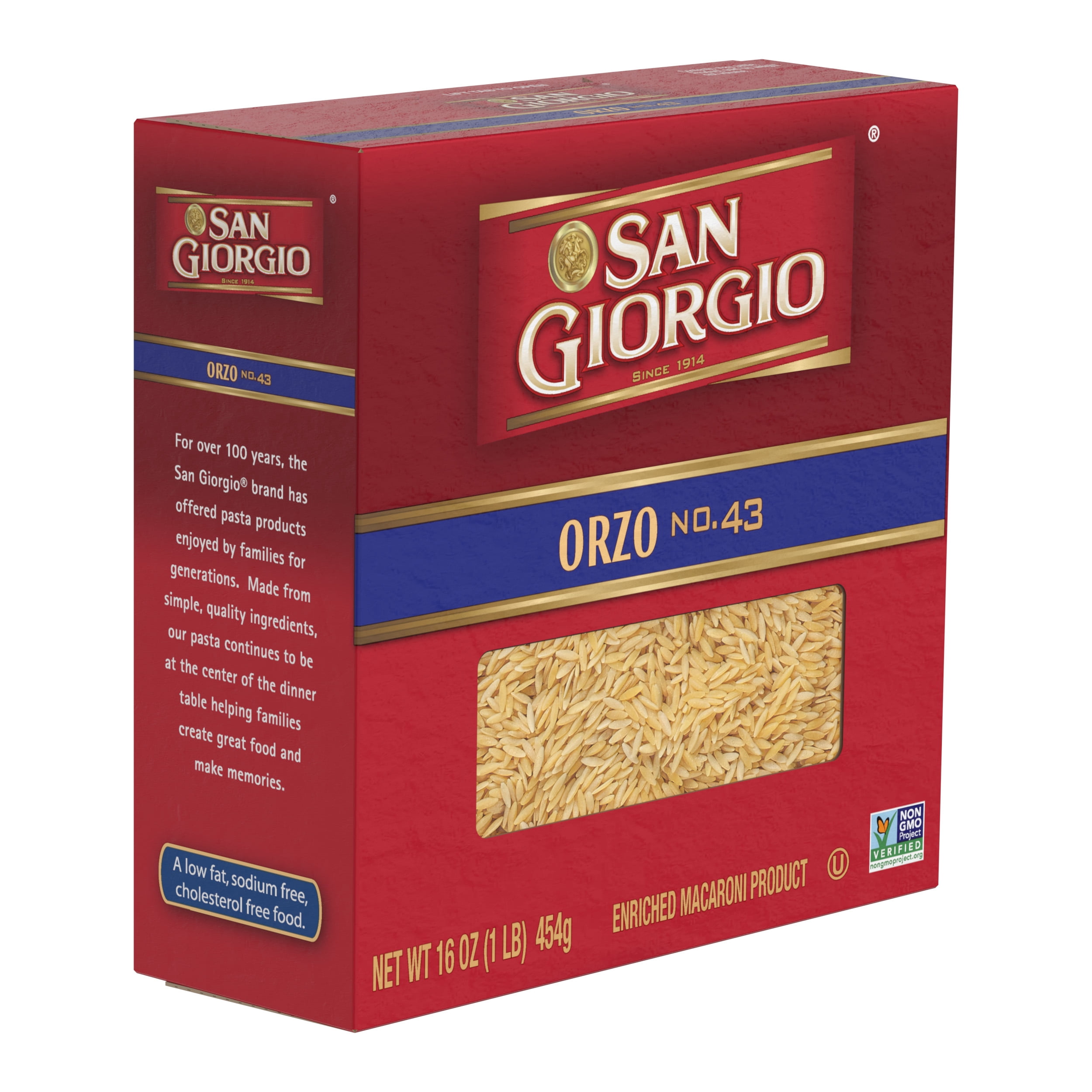 San Giorgio Orzo Pasta, 16-Ounce Box