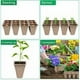 thumbnail image 5 of Macetas biodegradables de 25 piezas, macetas pequeñas de fibra, juego de macetas de jardinería, plántulas y macetas compostables para germinar sin plástico sin turba (Bandeja de plántulas:, 5 of 5