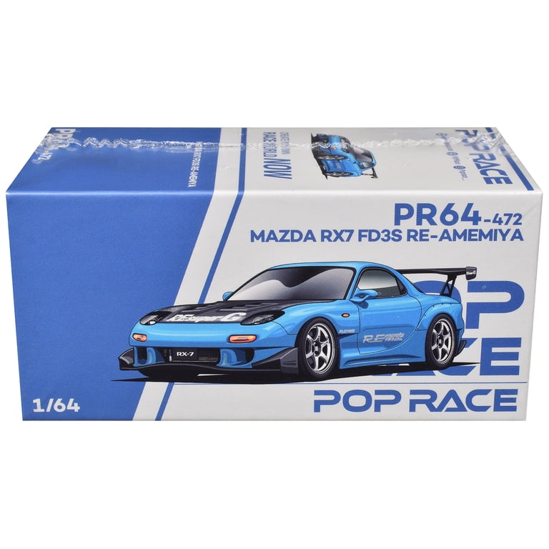 Mazda RX7 (FD3S) RE Amemiya RHD Light Blue with Carbon Hood 