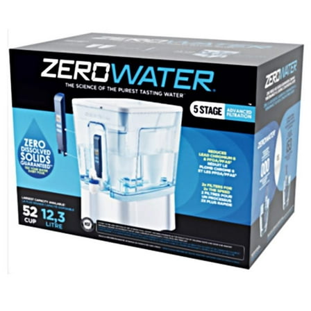 ZeroWater Ready-Read 52 cups Blue/White Water Filtration Dispenser