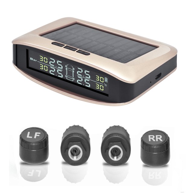 Sensores De Presión De Neumáticos Mini detector TPMS Detectores de presión de neumáticos a prueba de agua para furgoneta (externa) Sywqhk Accesorios para autos y motos