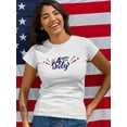 thumbnail image 2 of 4Th Of July Fireworks Shaped T-Shirt Women -Image by Shutterstock, Female Medium, 2 of 4