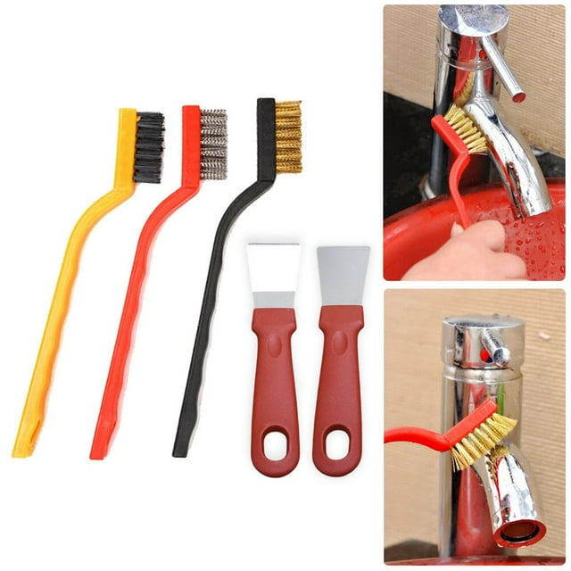 Wire Brush Shovel Putty Scraper Set Stainless Steel Brass Nylon Wire Brushes Set