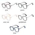 thumbnail image 2 of Fashion Classic Cute Office Anti-blue Light Glasses Spectacles Eyeglasses Square Frame Eyewear Computer Goggles GREEN, 2 of 8