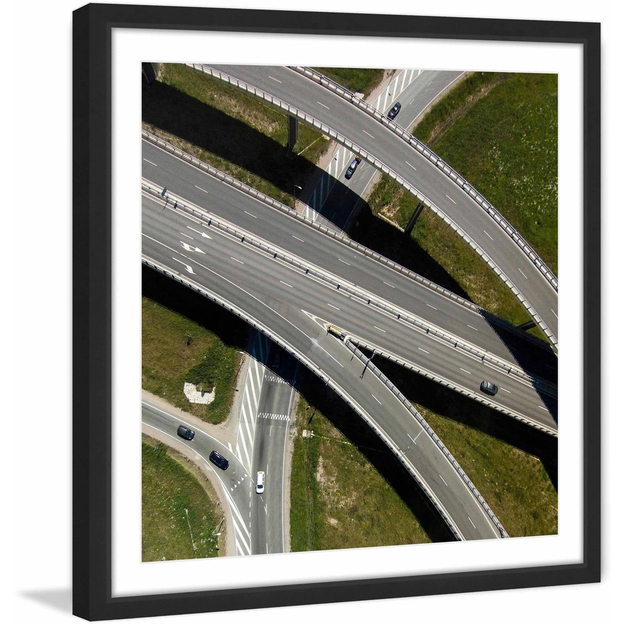 Marmont Hill "Highways" by Karolis Janulis Framed Painting Print