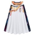 thumbnail image 6 of Halloween Costume Pop Star Stage Outfit Black Gold Crop Top and Long Skirt 2-Piece Outfit,Pop Idol Dress Up Set for Halloween,Cosplay and Theme Parties,Size 110, 6 of 7