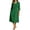 Green, variant on Women's Elegant Pure Color French Collar Dress for Summer Plus Size Casual Midi with Sophistication Red XXL