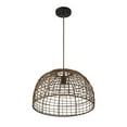thumbnail image 5 of Trade Winds Lighting 1-Light Pendant Light In Dark Rattan With A Dark Brown Socket, 5 of 6