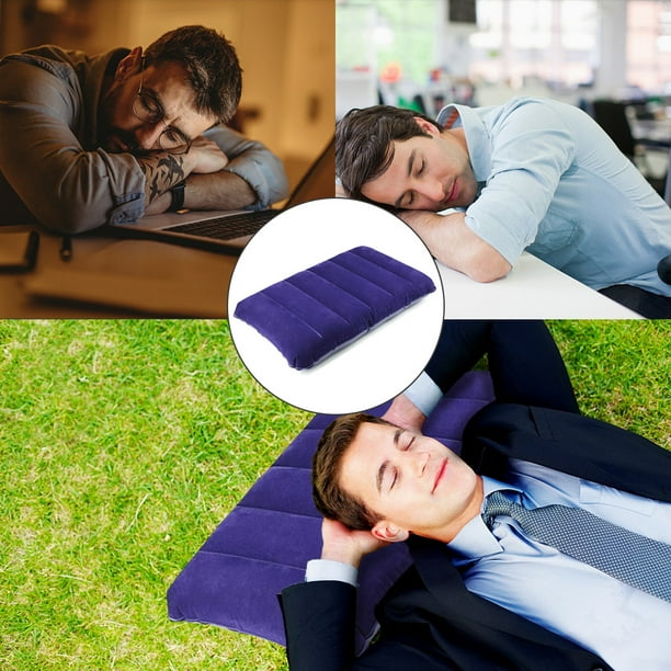 Portable Inflatable Camping Pillow with Flocked Fabric Comfortable Air Pillow for Travel Hiking Outdoor Activities Walmart