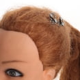 thumbnail image 3 of 6 piezas Mini horquilla de diamantes de imitación para mujer, niña, pinza para el cabello, pinzas para el cabello con flor de ciruelo, accesorios para el cabello de novia (blanco), 3 of 5