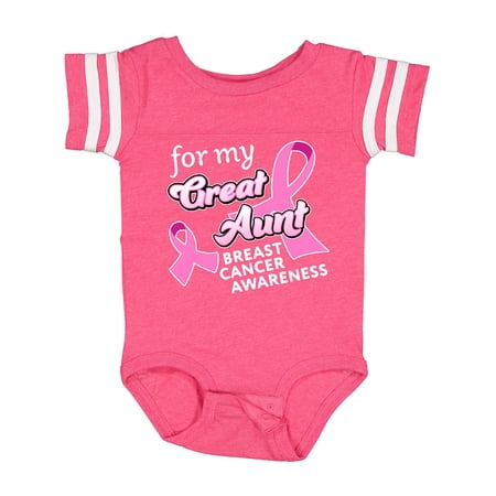 

Inktastic For My Great Aunt - Breast Cancer Awareness Gift Baby Boy or Baby Girl Bodysuit