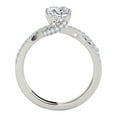 thumbnail image 3 of Aonejewelry 0.75 Carat Halo Diamond Engagement Ring In 14k White Gold, 3 of 4
