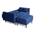 thumbnail image 4 of Sala Modular Sofá Cama Reversible Makora De Lino Azul Modelo Mykolo, 4 of 9