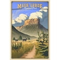 thumbnail image 4 of Mesa Verde National Park, Colorado, Lithograph (1000 Piece Puzzle, Size 19x27, Challenging Jigsaw Puzzle for Adults and Family, Made in USA), 4 of 4