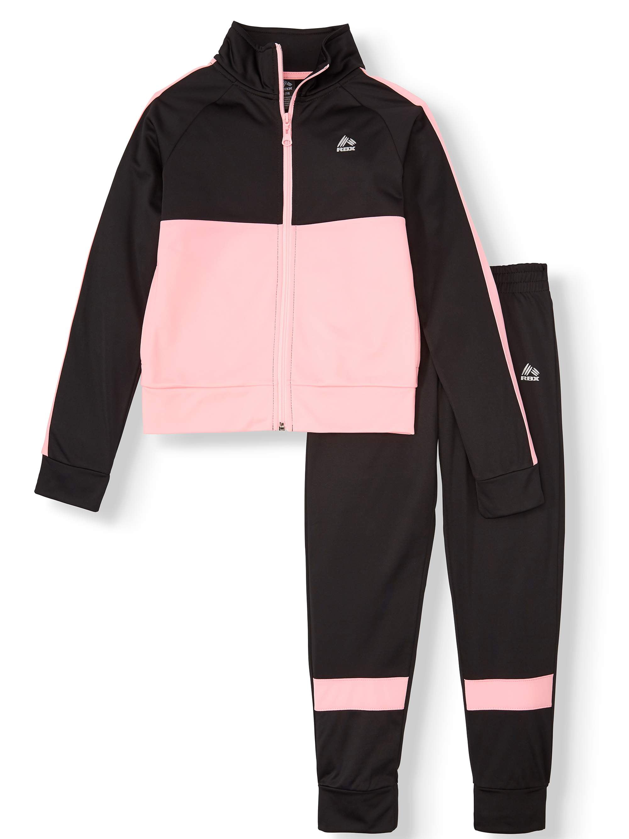 RBX Colorblock Tricot Jacket and Active Jogger, 2-Piece Active Set ...