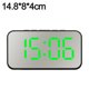 thumbnail image 2 of Despertadores digitales, reloj electrónico con espejo LED, brillo ajustable, relojes de escritorio y de pared modernos, 2 of 5