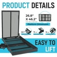 thumbnail image 6 of KOJEM Hitch Mount Wheelchair Carrier, Wheelchair Scooter Carrier, Cargo Carrier Rack，Folding Ramp, Hitch Mounted, 500LBS Weight Capacity, 6 of 16