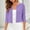 Violet, variante sur GreatBaby Cardigan Court pour Femmes à Manches 3/4, Ouvert à l'Avant, Col Rond, Léger, Superposition, Boléro Court en Tricot Doux et Respirant, Décontracté pour Tous les Jours