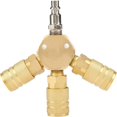 thumbnail image 1 of Accesorios para compresores de aire, colector neumático de 1/4" para un funcionamiento suave con acopladores hexagonales de conexión rápida, 1 of 5
