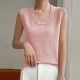 thumbnail image 5 of Ahdbta Women's Sleeveless Sweater Vest 2025 Summer Crew Neck Ribbed Knit Lightweight Pullover Casual Loose Fit Tank Tops, 5 of 5