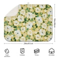 thumbnail image 2 of Microfibre Drying Mat for Kitchen Painted Floral Lemon Dish Drying Drainer Mat Absorbent Pioneer Drying Mat Washing Up for Glass, Plate & Cup 18inch X 24inch, 2 of 5