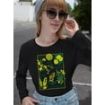 thumbnail image 2 of Stop And Smell The Flowers Long Sleeve Women's -SelectDesign Designs, 2 of 4
