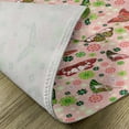 thumbnail image 5 of Ambesonne Nature Place Mats Set of 4, Butterflies Shamrocks, Standard Size, Lime Green Pale Pink, 5 of 6