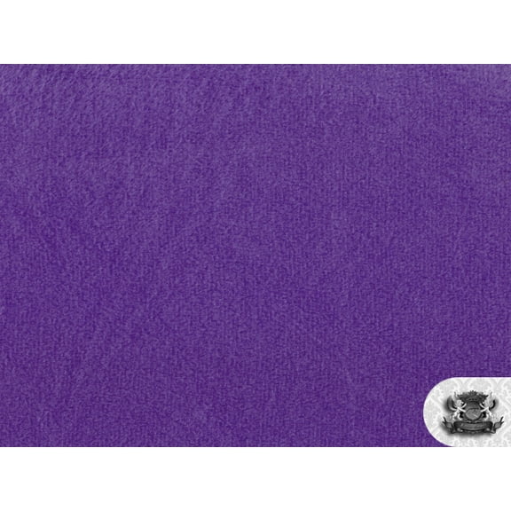 Minky Solid PURPLE Fabric By the Yard