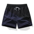 thumbnail image 4 of LpwkSSA Mens Athletic Swim Trunks Side Panel Design Quick Dry Fabric Relaxed Silhouette for Beach Trips Black S, 4 of 6
