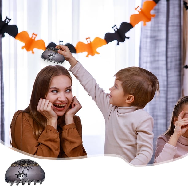Decoraciones de Halloween, pinza para el pelo de Halloween con diseños festivos, ligera y fácil de llevar, ideal para uso diario, fiestas de disfraces o para combinar con atuendos de Halloween.