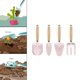 thumbnail image 1 of Juego de herramientas de jardín para niños, juguetes para exteriores con mango, juguetes educativos, equipo de jardinería, herramientas de jardinería Mango de madera Rosa Soledad Juego de jardinería, 1 of 5