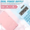 thumbnail image 4 of 2 Piezas Calculadoras Estándar Básicas Mini Calculadora de Escritorio Digital con Pantalla LCD de 8 Dígitos, Calculadora Inteligente de Energía Solar con Batería Tamaño de Bolsillo para Hogar Oficina, 4 of 7