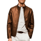 thumbnail image 4 of Chaqueta Vinipiel Tipo Biker SHENDY VENDY para Hombre Chocolate Grande, 4 of 4