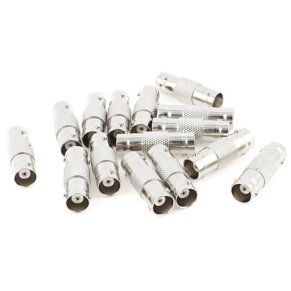 15 Pieces BNC Female to Female Plug Jack Video Straight Connector Adapter