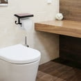thumbnail image 2 of Uxcell 7.3"x4"x3.5" Toilet Paper Holder Aluminum Alloy Black, 2 of 6