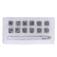 thumbnail image 1 of Tampons en cuir DIY Fabrication soignée Design de mode Motif original Outils d'estampage du cuir 12 Tampons Karaqusa, 1 of 4
