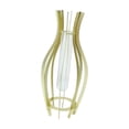 thumbnail image 2 of Jarrón de mesa transparente con forma de tubo hidropónico para arreglos florales Oro 8x8x25cm, 2 of 9