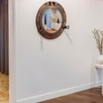 thumbnail image 5 of Rustic Copper Shipwrecked Premium Nautical Porthole Mirror | Nautical Bathroom Mirrors (10 Inches, Aluminum Mirror), 5 of 5