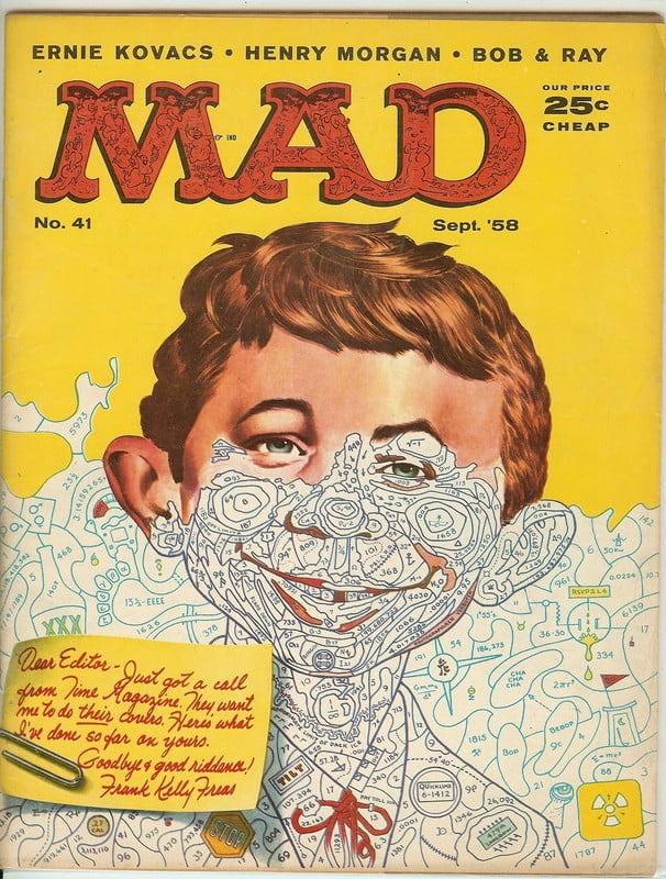 MAD Magazine Vintage Collectible #41 Sept 1958 Fine (FN)