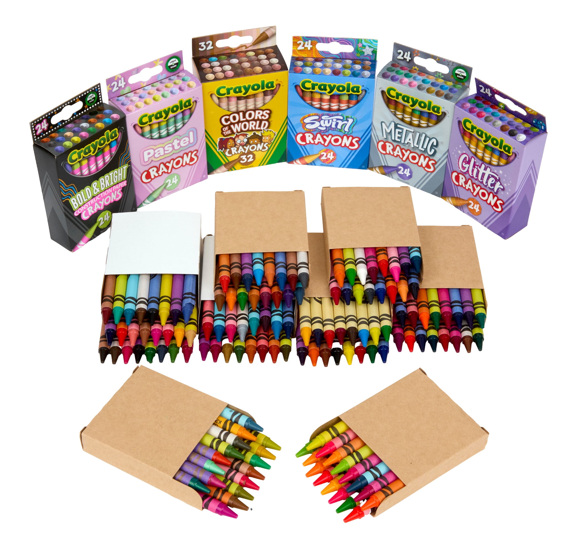 Crayola Crayon Tub, Limited Edition Retired Crayon Colors, 288ct, Classroom Must Haves for Teachers, Back to School, Bulk Art Supplies, Gift for Ages 3, 4, 5, 6
