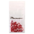 thumbnail image 3 of Shangren 50 Pcs Beads Adjustable Braid Hair Clips Rings Cuff Tubes Jewelry For Hair Bun Red, 3 of 8