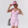 thumbnail image 2 of 2 Piece Workout Sets for Women Sports Bras Gym Sets Booty Leggings Outfits,High Waisted(Pink,M), 2 of 5