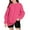 Hot Pink, variant on Suilloe Toddler Girl Hoodless Sweatshirts Winter Warm Straight Sleeves Pure Color Oversized Pullover Top Unisex Casual Crewneck Clothes Minimalist No Hood Sweartshirts For Teen Girl Boyï¼2-3Y