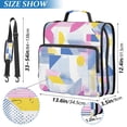 thumbnail image 2 of FORMRS Zipper Binder with Shoulder Strap 2-inch Ring 500 Sheet Capacity File Bag, Retro Simple Shapes, 2 of 5