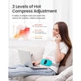 thumbnail image 3 of iDOO Cordless Heating Pad for Period Cramps, 3 Heat Setting, 3 Massage Modes,Birthday Mothers Day Gifts for Girlfriend Mom Wife Women, FSA HSA Eligible, Cyan, 3 of 9