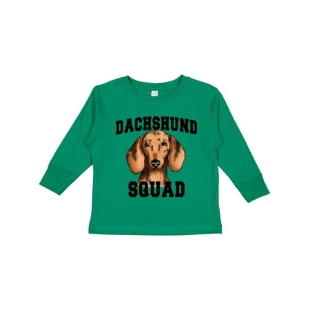 

Inktastic Dog Dachshund Squad Gift Toddler Boy or Toddler Girl Long Sleeve T-Shirt