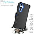 thumbnail image 5 of For Samsung Galaxy S23 FE 5G Case,Takfox Holster Phone Case with Built-in Screen Protector Swivel Belt Clip [3 Layers] Heavy Duty Full Body Protection Shockproof Kickstand Cover- Black/Blue, 5 of 9