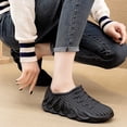 thumbnail image 7 of Crunowin Women's Comfort Rain Shoes, Waterproof Non-Slip Stylish Wide Size Soft Sole Low-Cut Outdoor Shoes Black 6, 7 of 7