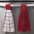 thumbnail image 5 of RITZ 3-Pack Solid and Multi Check Tie Towel Set, Paprika, 5 of 5